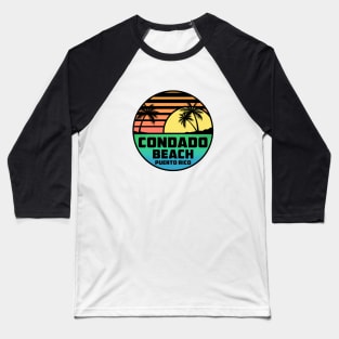 Condado Beach Puerto Rico Tropical Beach Surfing Scuba Surf Vacation Baseball T-Shirt